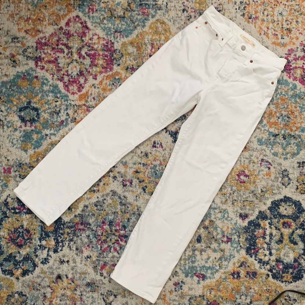 White Women's Straight-Leg Jeans